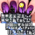 thumbnail image 4 of Halloween Nail Art Plaques Image Timbre Modèles Estampage Manucure Clou Estampeuse, 4 of 6