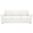 thumbnail image 2 of Housse de Sofa à Grille Texturée Extensible 4 Pcs, Housse de Canapé Douce, Housses de Meubles Lavables pour Lavable à la Machine, 2 of 2