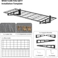thumbnail image 3 of Heavy-Duty Garage Wall Mounted Shelves,4x4 FT Wall Mounted Storage Shelves,400 Lbs Load Capacity Garage Storage Rack Floating Shelves, 2 Pack, 3 of 7
