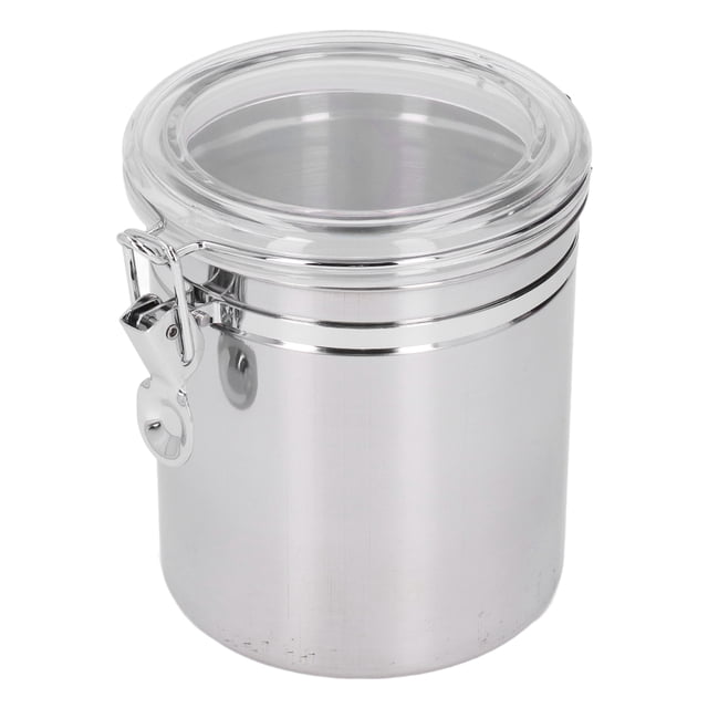 Stainless Steel Sealed Can, Anti Rust Stainless Steel Food Storage Container Convenient For Biscuits For Tea Small 900ml,Medium 1300ml,Large 1600ml,Extra Large 2100ml