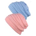 thumbnail image 1 of Tuque Tricotée pour Femmes (Lot de 2), Rose Pâle/bleu Pâle, 1 of 1