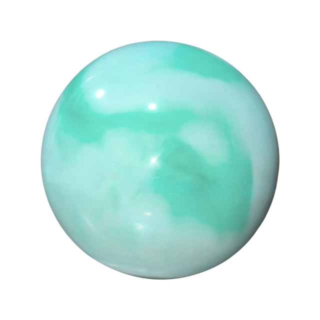 Siruishop Rhythmic Gymnastic Ball 7.09inch Inflatable Sturdy Exercise Ball Portable for Training Performance Practice Competition Dance Cloud Green