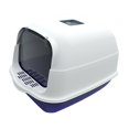 thumbnail image 2 of Esquirla Hooded Cat Litter Box Enclosed and Covered Cat Toilet Kitty Litter Tray Reusable Blue, 2 of 8