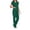 Green, variant on RKSTN Womens Scrubs Nursing Uniform Set Solid Color V Neck Short Sleeve Pocketed Scrubs Top Elasticated Straight Leg Pants with Pockets Doctor Nurse Cozy Fit Workwear