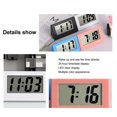 thumbnail image 2 of kurtrusly Mini Clock LED Screen Bedside 24H Digital Electronic Clocks Plastic Battery Operated Household Pocket Office Calendar White, 2 of 6