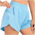 thumbnail image 1 of Timegard Running Shorts for Women Elastic Waist Lightweight Solid Color Track Shorts Loose Athletic, 1 of 2