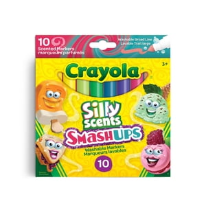 Crayola Silly Scents Marqueurs à large bande, 10 Nombre