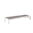 thumbnail image 4 of Pangea Home David 9 Pièces Moderne Aluminium Patio Salle à Manger Ensemble en Blanc/gris, 4 of 20