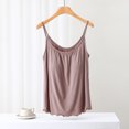 thumbnail image 2 of Birdeem Blouse pour Femme Unie Décontractée Mode Col Rond Régulière Sans Manches Hauts de Nuit, 2 of 12