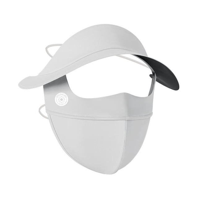 Summer Sunscreen Hats Ice Silk Face Sunscreen Mask, Uv Protection Cooling Mask~