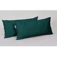 thumbnail image 3 of Vargottam Indoor/Outdoor Polyester Fabric Lumbar Pillow With Insert, All-Weather Waterproof Decorative Throw Pillow for Patio Furniture-Set of 2 - Teal Blue, 3 of 7