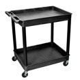 thumbnail image 1 of Luxor 2 Large Tub Shelf Utility Cart -Black, 1 of 2