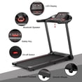 thumbnail image 3 of Superfit 2.25HP Electric Running Machine Treadmill Bluetooth Speaker APP Control, 3 of 10