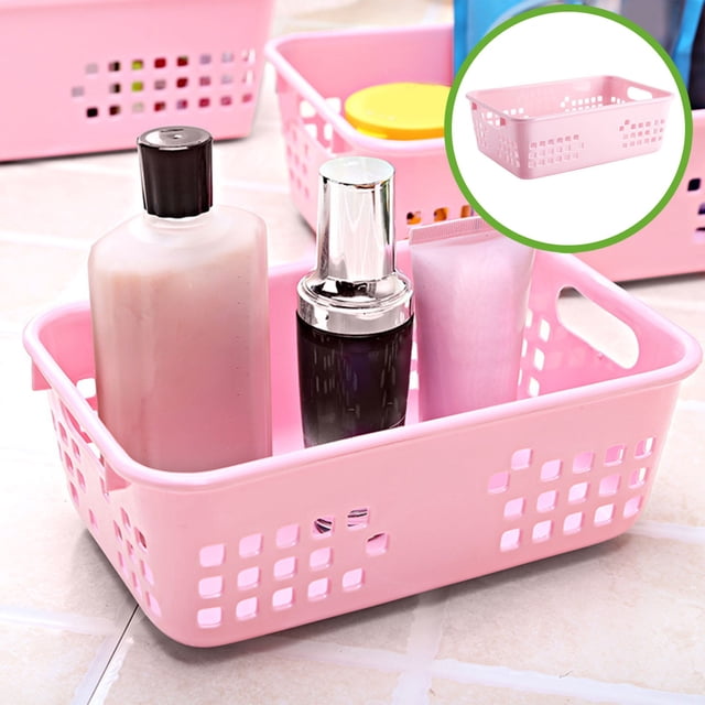 PRETXORVE Small Desktop Storage Basket European Blue Remote Control Storage Household Drains Basket
