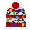 thumbnail image 1 of Chapeau de Noël Tricoté Chapeaux LED Motif Lanterne,3#, 1 of 1