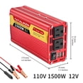 thumbnail image 1 of CHUANK Car Vehicle Power Inverter 1500W DC 12V ToAC 110V 120V Converter 2 USB, 1 of 4