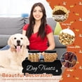 thumbnail image 3 of HLONK Dog Treat Container with 2 Plastic Treat Jars Wood Dog Food Container Bone Shape Dog Food Storage Container Practical Cat Food Container for Dog Food Storage Black, 3 of 10