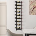thumbnail image 4 of Gymax 9 Bottles Wall Mounted Wine Rack Metal Wine Display Holder Organizer, 4 of 10