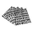 thumbnail image 1 of Unique Bargains Vinyl Self Adhesive Letter Number Sticker Decal Kit, Black 81 Piece 10 Sheets, 1 of 5