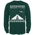 thumbnail image 1 of Parce Que Aliens Pyramide Laid Chandail de Noël Forêt Adulte T-Shirt à Manches Longues, 1 of 1