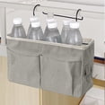 thumbnail image 1 of Birdeem Bedside Storage Organizer,Hanging Basket Shelf with Canvas Fabric and Metal Frame,for Bunk Beds and Home Use,Multiple Pockets Easy Installation Space Saver, 1 of 9