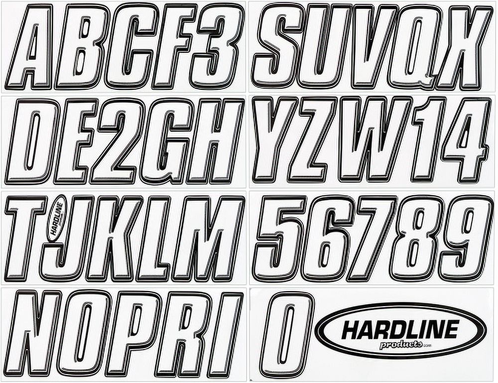 Hardline Series 800 Registration Kit, Clear/Black