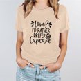 thumbnail image 4 of Valentine'S Day Gift for Women T-shirt à Manches Courtes Imprimé à Col Rond Casual, 4 of 8
