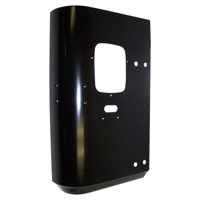 Crown Automotive Garde d'Angle J5764220 Peint; Noir; Acier; Simple; s'Installe avec Rivets