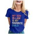 thumbnail image 1 of JIRNDf Hauts pour Femmes Été T-Shirts Tendance Manches Courtes Col Rond Ample Confortable Doux Décontracté Basique Mignon T-Shirts Graphiques pour Femmes Chemises Bleu G, 1 of 5