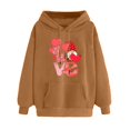 thumbnail image 1 of Sweat-shirt en Molleton à Manches Longues Imprimé Saint-Valentin pour Femme, 1 of 2