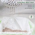 thumbnail image 2 of 7PCS Cat Litter Box Liners 76 Filtration Holes Convenient Durable Large Drawstring Kitty Litter Pan, 2 of 8