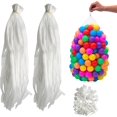 thumbnail image 1 of HPWFHPLF Lot de 100 Sacs en Filet Réutilisables pour Produits, Sacs Polyvalents de 24 Pouces pour Fruits de Mer, Sacs de Rangement pour Jouets d'Épicerie Fruits Légumes avec 100 Boucles (Blanc, 24 Pouces), 1 of 6