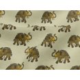 thumbnail image 4 of oneOone Viscose Jersey Fabric Elephant Block Print Fabric By Yard 60 Inch Wide, 4 of 5