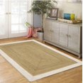 thumbnail image 3 of 3x4 Ft White & Natural Jute Area Rug, Hand-Woven, Reversible, Farmhouse Boho Style, Durable & Pet-Friendly Rug for Living Room, Dining Room, and Bedroom, 3 of 5
