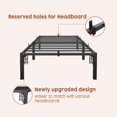thumbnail image 2 of Ourlova 14 Inch Twin Bed Frame Heavy Duty Metal Platform Bed Frame with Durable Iron Slat Support and Legs No Box Spring Required No Screws Needed Support Up to 800 Lbs, 2 of 6