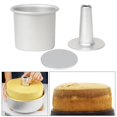 thumbnail image 4 of veasfak Moule à Cheesecake en Alliage d'Aluminium Petit 4 Po et Plaque Inférieure, 4 of 9