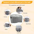 thumbnail image 3 of Electric Heat Pad for Lower Back and Waist 3 Levels Cordless Heating Pad Rechargeable Period Pain Relief Warmer with Extended Belt for Plus Body 8000mAh Power Bank Included, 3 of 5