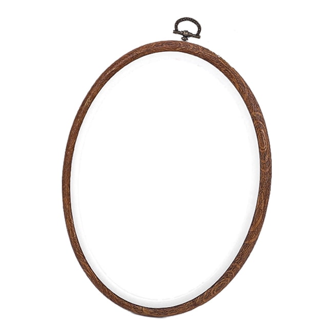 Leojiow Round Embroidery Hoop Rubber Embroidery Hoop For Display Imitated Ornament For Craft Sewing Diy Hanging 22Cm X 29Cm Utility