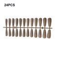 thumbnail image 4 of 24 Pieces False Nails Glitter Shimmering Powder Full Cover Artificial Nail Tips Simple Operation Fingernail Decal DIY Accessory champagne, 4 of 7