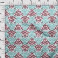 thumbnail image 2 of oneOone Tissu Popeline de Coton Imprimé Ikat Tourbillon & Paisley BTY 56 Pouces de Large, 2 of 4