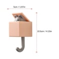 thumbnail image 3 of Oleegame 2PC Spoon And Lid Rest Cute Hooks Powerful Punch Hanging Hook Hook Animals Gray, 3 of 4