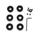 thumbnail image 4 of 1 Pair Universal Window Winder Cranks Aluminum Handle - Black, 4 of 5