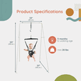 thumbnail image 4 of Jolly Jumper Classique avec Support Portable | Exerciseur pour Bébé Original avec Selle Safari | Utilisation Intérieure et Extérieure | Se Plie à Plat pour le Rangement, 4 of 7