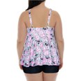 thumbnail image 4 of HAWEE Womens Plus Size Tankini Swimsuits with Shorts Two Piece Bathing Suit Floral Printed Swimwear, 4 of 4