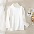 thumbnail image 2 of MeetoTime Little & Big Kids Soft Long Sleeve Mock Turtleneck Shirts Soft Solid Color Base Layer Undershirts Tops, 2 of 3