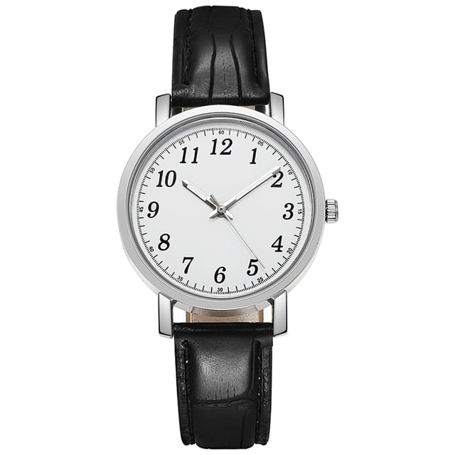 Kcodviy Men's Ladies Quartz Digital Womens Small Watch Luxury Chronograph Leather Simple Womens Watch Men's Gift