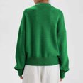thumbnail image 4 of Yuyuzo Women Ribbed Tops Long Sleeve Wrap V Neck Pullover Solid Color Casual Baggy Fall Tops, 4 of 6