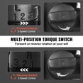 thumbnail image 4 of VEVOR 1 Inch Air Impact Wrench, Up to 2730 ft-lbs Reverse Torque Output 1" Pneumatic Impact Gun Lightweight w/ 2 Handles for Heavy Duty Repairs and Maintenance, 4 of 9