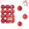 thumbnail image 1 of Christmas Decorative Balls Christmas Tree Hanging Christmas Ball Hanging Decorations 24PCS(Red), 1 of 8