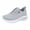 Grey, variant on Women's Slip on Walking Shoes Comfortable Non Slip Mesh Casual Running Sneakers Lace Up Platform Footwear with Arch Support Gray Size 7.5